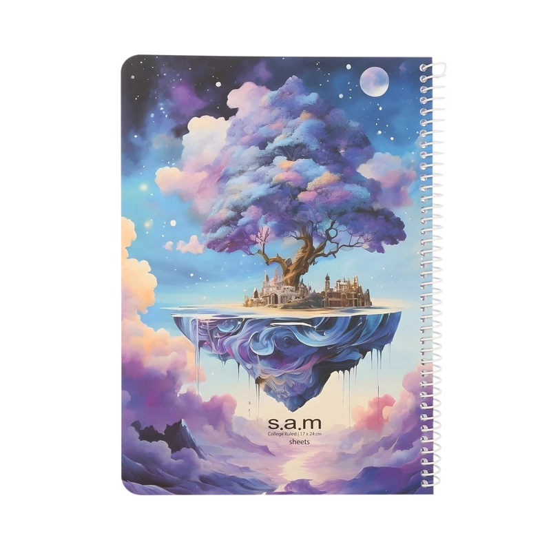 دفتر مشق 40 برگ سم طرح Castle in the Sky 