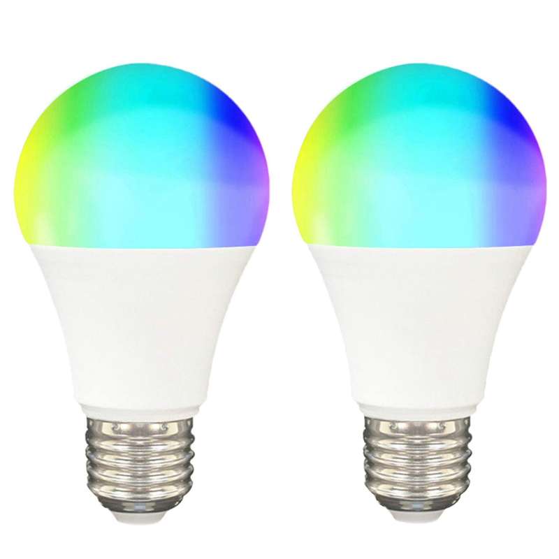 لامپ 9 وات مدل RGB کد 1601 پایه E27 بسته 2 عددی