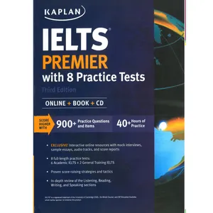 کتاب Kaplan IELTS Premier With 8 Practice Tests 3rd اثر جمعی از نویسندگان انتشارات هدف نوین