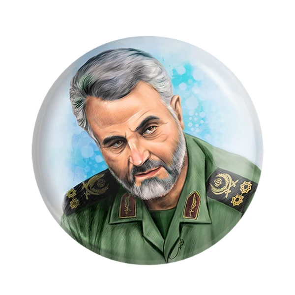 مگنت خندالو طرح سردار قاسم سلیمانی کد 2606