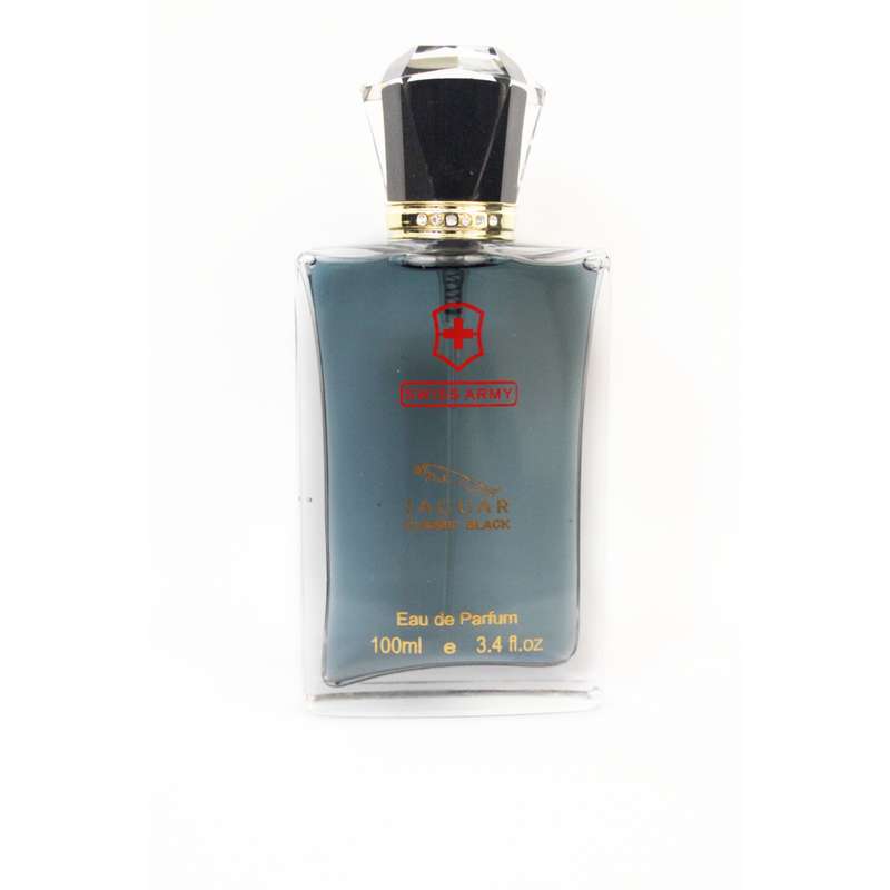 ادو پرفیوم مردانه سوئیس آرمی مدل Jaguar classic black حجم ۱۰۰ میلی لیتر