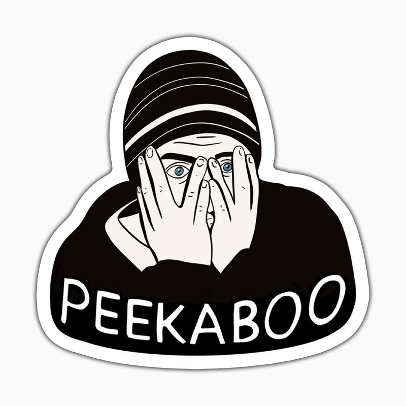 استیکر لپ تاپ و موبایل بووم طرح سریال Breaking Bad مدل JC Peekaboo کد VR41