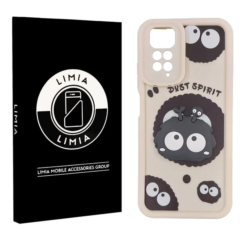 کاور لیمیا مدل سولید لنزدار طرح عروسکی برجسته مناسب برای گوشی موبایل شیائومی Redmi Note 11S/Note 11 4G