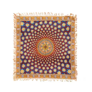 روميزي قلمكارممتاز اثر عطريان طرح شيخ لطف اله مدل G225سایز 100 سانتی متر