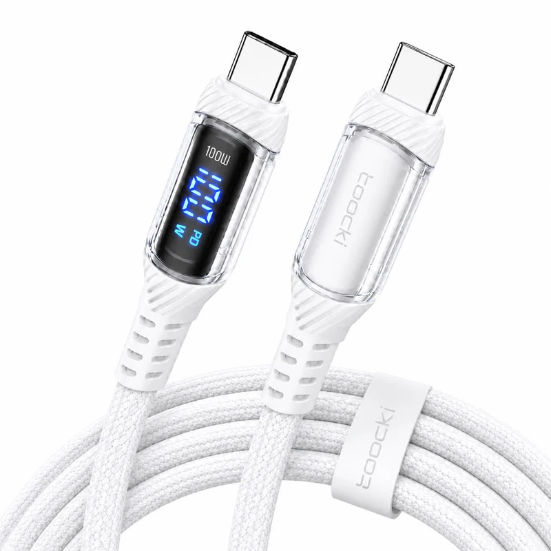 کابل USB-C توکی مدل LED-S24FE-100W با طول ۱متر