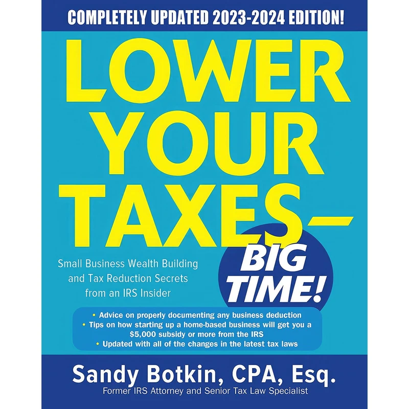 کتاب Lower Your Taxes اثر Sandy Botkin انتشارات McGraw Hill