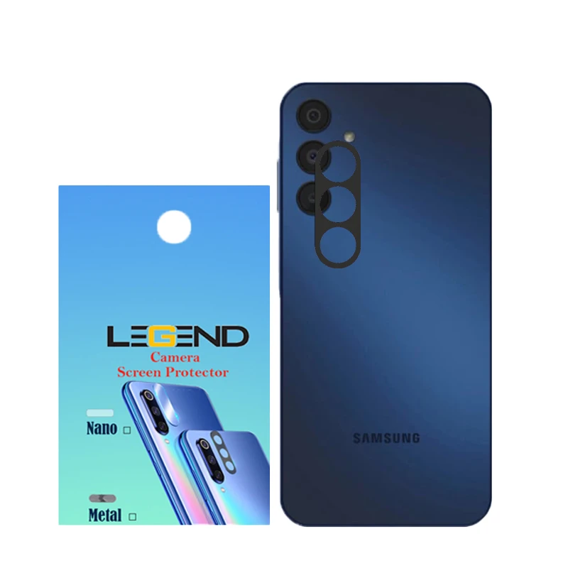 محافظ لنز دوربین لجند مدل قابدار مناسب برای گوشی موبایل سامسونگ Galaxy A25