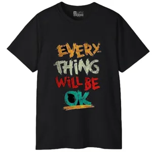 تی شرت آستین کوتاه مردانه پاد آفرین مدل کلمه انگلیسی کد 221