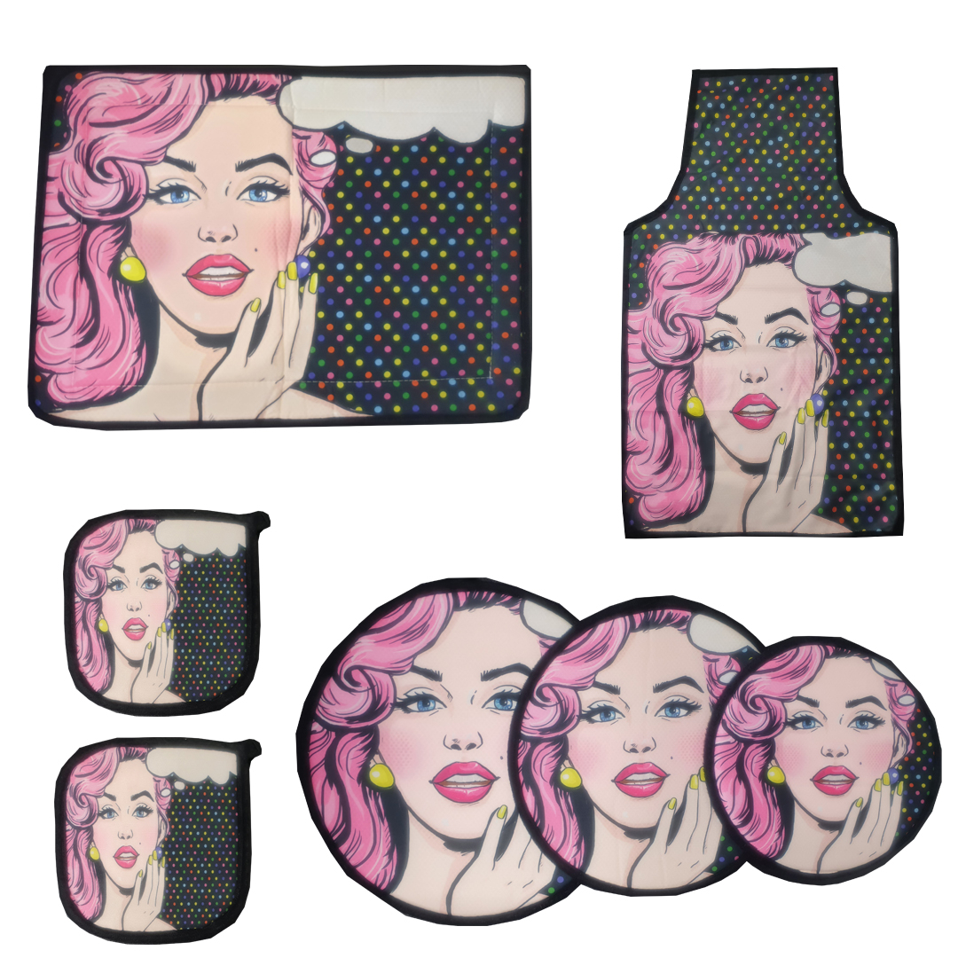 سرویس آشپزخانه 7 پارچه کد 24K006