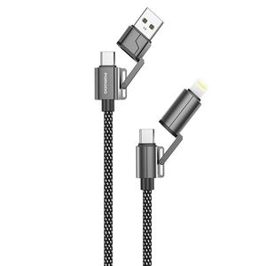 کابل تبدیل4 - in 1 آلومینیومی پرودو مدل CBL022 طول 1.2 متر