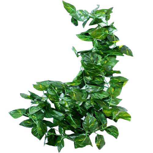 گل مصنوعی مدل ریسه 90 برگ لمسی طرح پتوس 