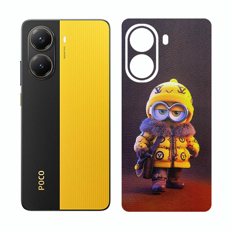 برچسب پوششی ریمکس مدل Cover طرح مینیون مناسب برای گوشی موبایل شیائومی Poco X7 Pro