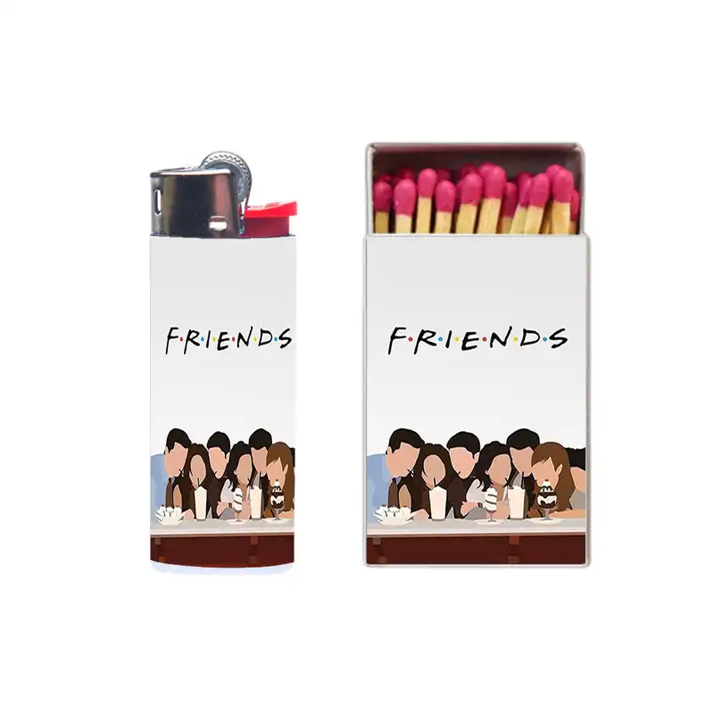 فندک مدل فرندز کد 347 به همراه کبریت