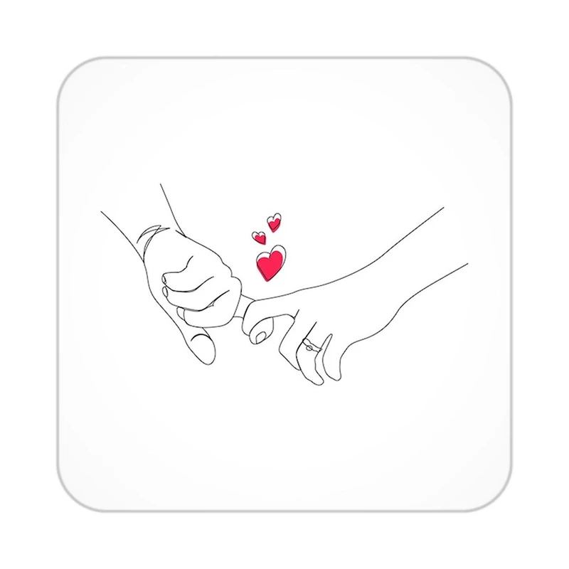 زیر لیوانی کاکتی طرح عاشقانه مدل mp37990