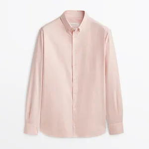 پیراهن آستین بلند مردانه ماسیمو دوتی مدل Regular fit striped cotton oxford shirt