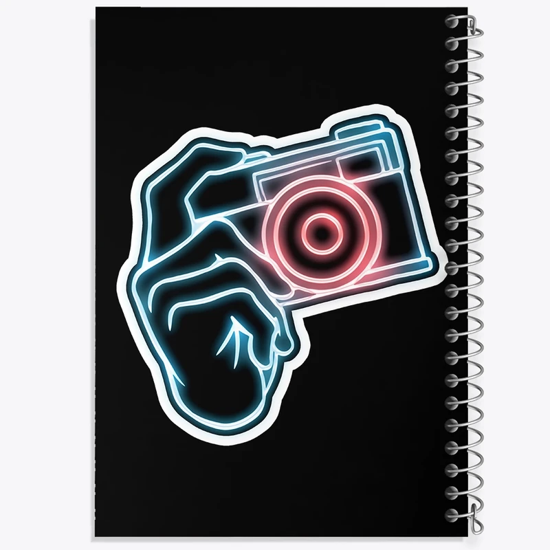 دفتر مشق 50 برگ خندالو طرح دوربین عکاسی کد F2791