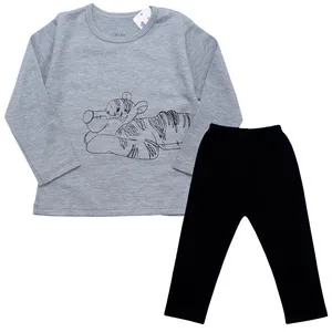 ست تی شرت و شلوار پسرانه مدل ببر Lia1