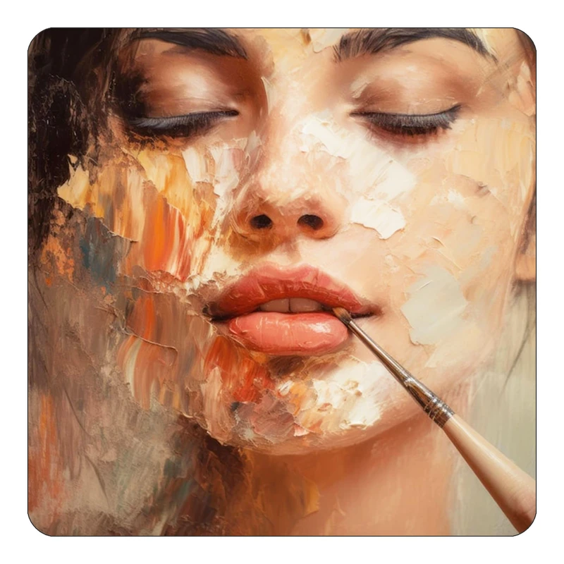 مگنت کاکتی طرح نقاشی رنگ روغن مدل mp73557