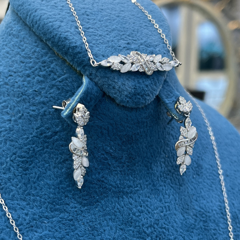 نیم ست نقره زنانه مدل 243