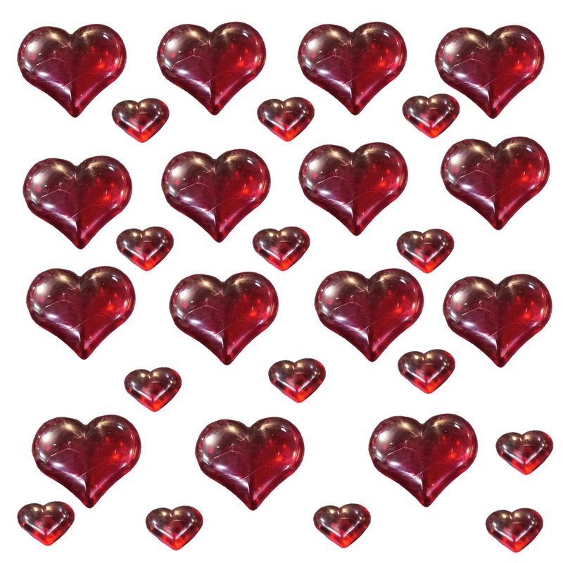 ابزار کادویی مدل قلب کریستالی بسته 30 عددی