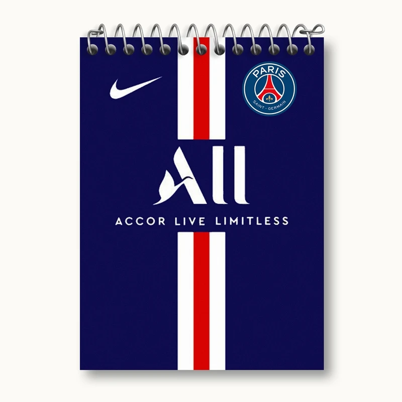 دفتر یادداشت 50 برگ خندالو مدل باشگاه پاری سن ژرمن Paris Saint-Germain کد 2100