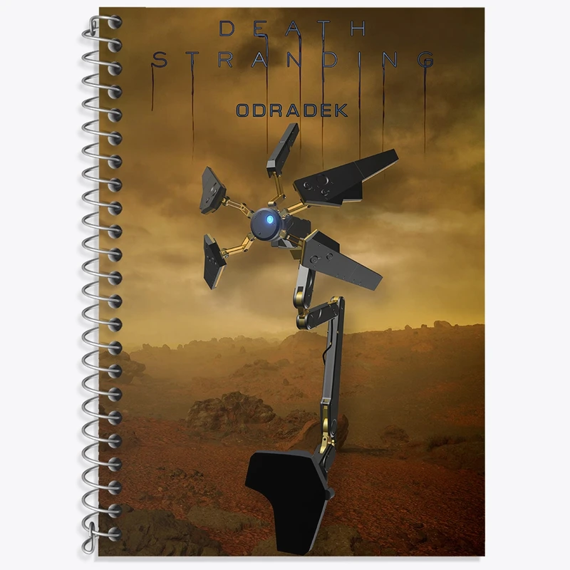 دفتر زبان 50 برگ خندالو مدل دو خط طرح بازی دث استرندینگ (Death Stranding) کد 35087