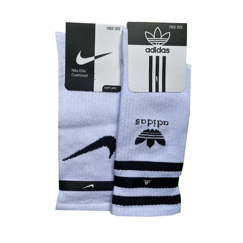 جوراب مردانه مدل کشی کد NKADBL2CI بسته 2 عددی