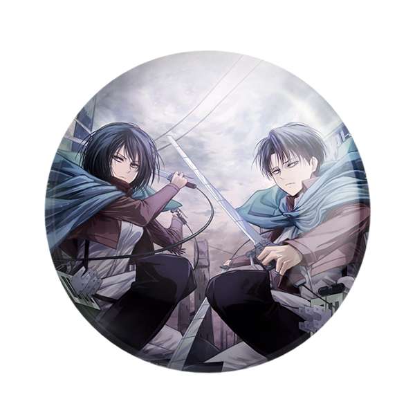 مگنت خندالو طرح  لیوای و میکاسا انیمه اتک آن تایتان کد 10983