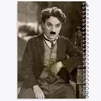 دفتر بولت ژورنال 50 برگ خندالو طرح چارلی چاپلین Charlie Chaplin کد 10051