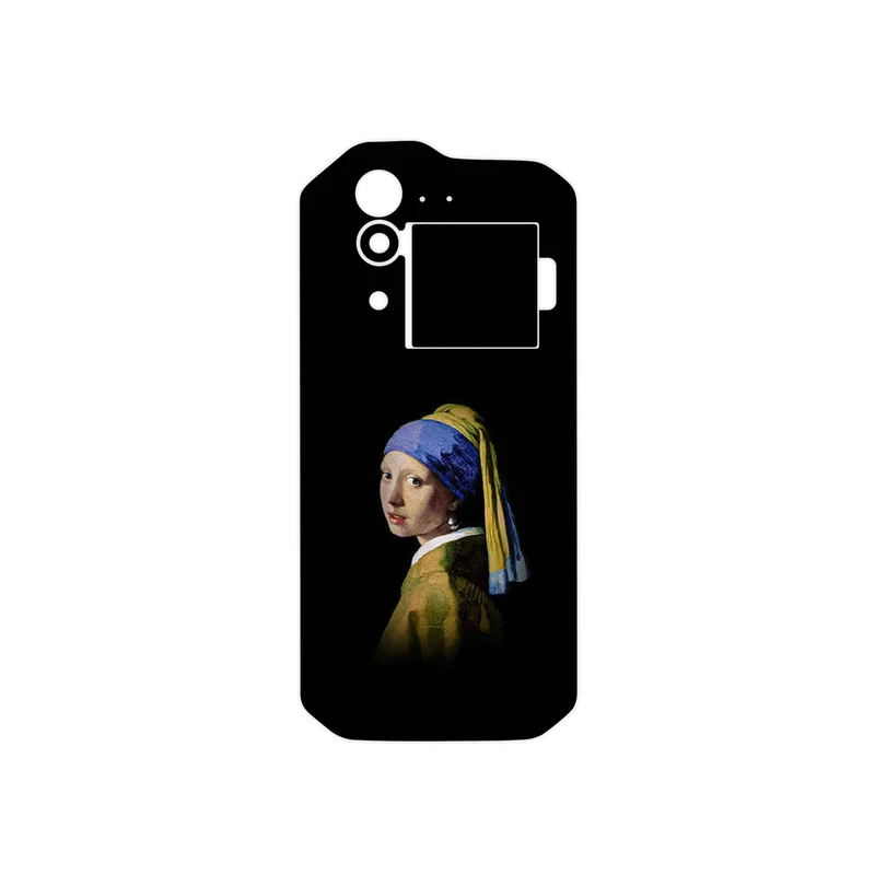 برچسب پوششی ماهوت مدل Girl with a Pearl Earring of Vermeer مناسب برای گوشی موبایل کاترپیلار S60