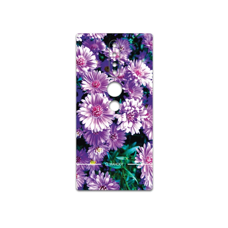 برچسب پوششی ماهوت مدل Purple-Flower مناسب برای گوشی موبایل لنوو Phab2 Pro