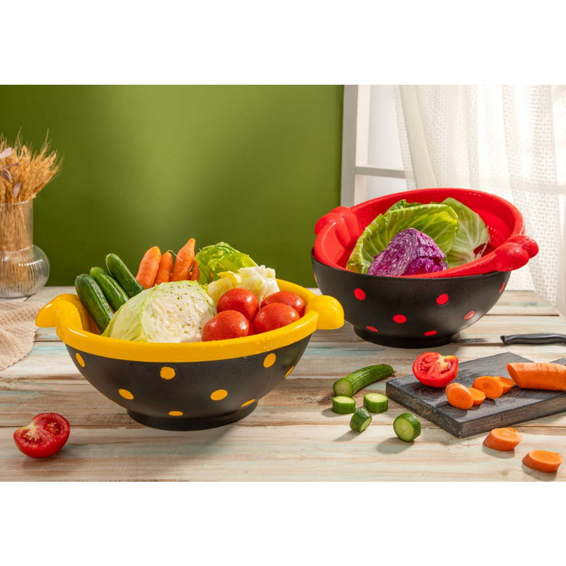 آبکش و آبگیر مدل هایلوکس گرد خالدار مجموعه 2 عددی