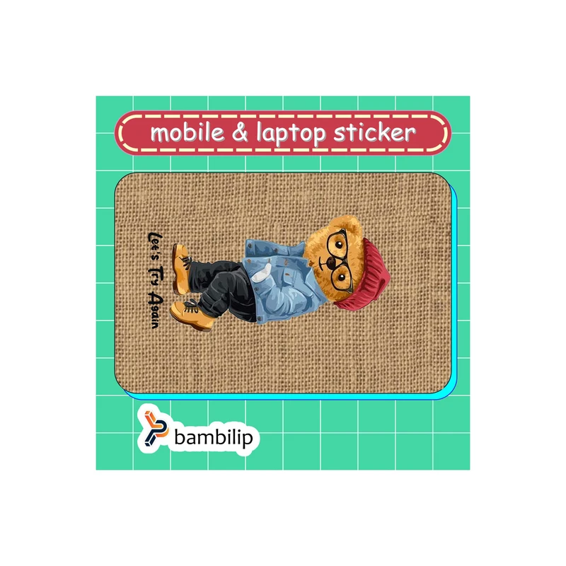 استیکر بامبیلیپ مدل کارت عابر طرح خرس تدی کد 4076408