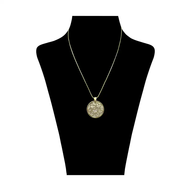 گردنبند طلا 18 عیار زنانه مدل GA003 طرح پروانه