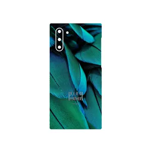 MAHOOT Green Feather Cover Sticker for Samsung Galaxy Note 10