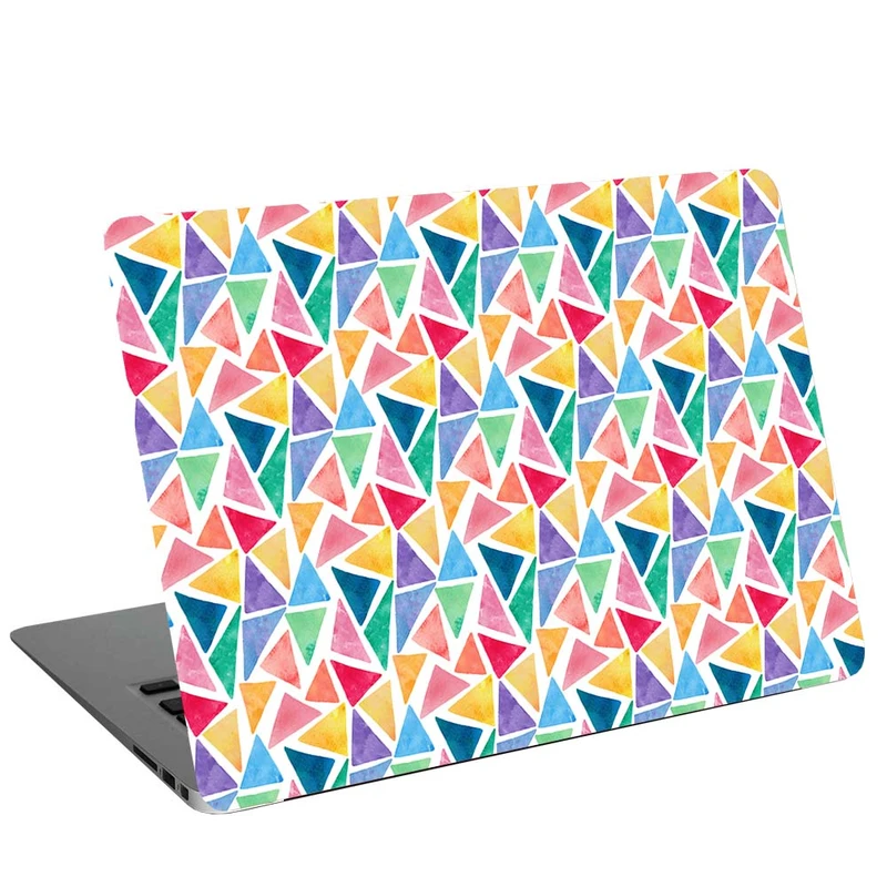 استیکر لپ تاپ طرح  Colorful Watercolor Triangles کد G-245 مناسب برای لپ تاپ 15.6 اینچ
