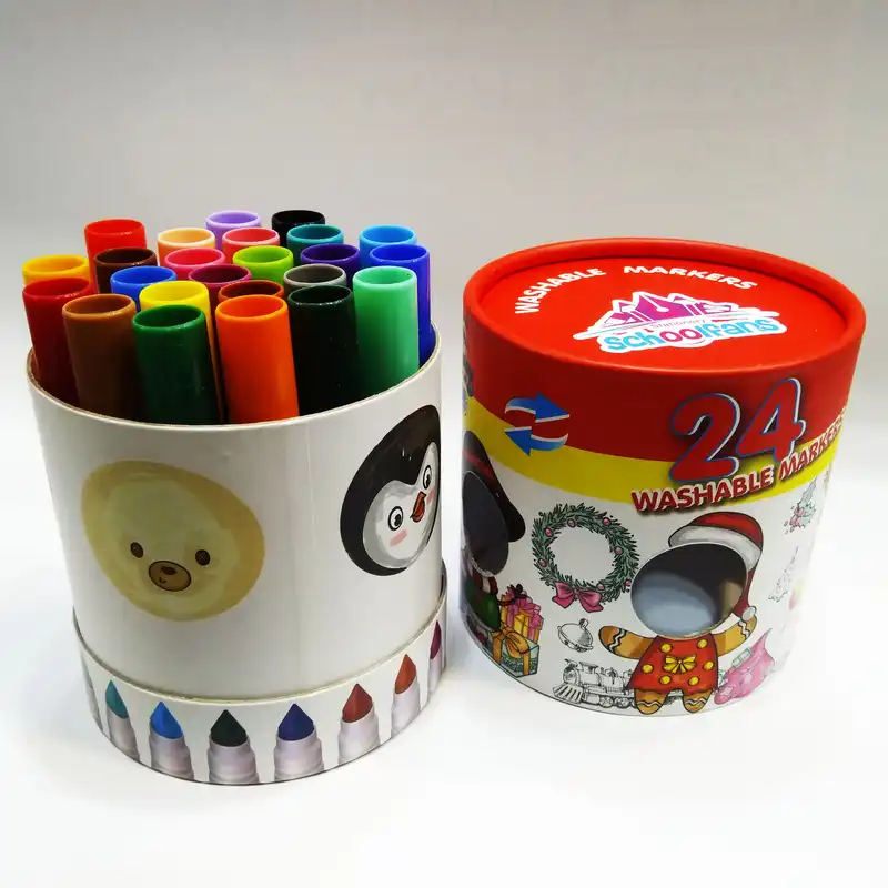 ماژیک رنگ آمیزی 24 رنگ اسکول فنس مدل WASHABLE JAMBO