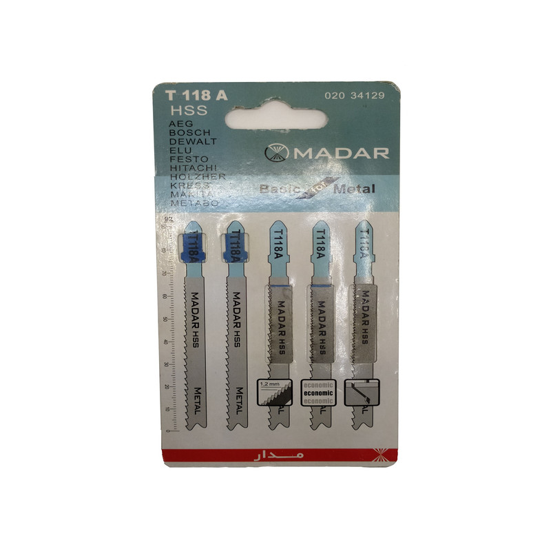 تیغ اره آهن بر مدار مدل T118A بسته 5 عددی تیغ اره آهن بر مدار مدل T118A بسته 5 عددی