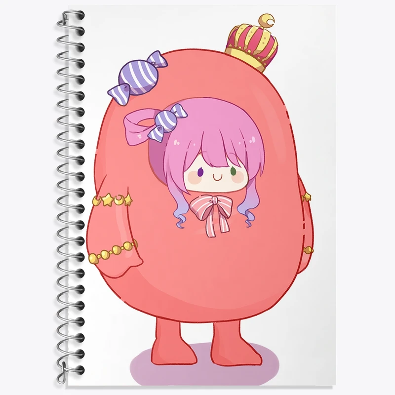 دفتر زبان 50 برگ خندالو مدل سه خط طرح بازی فال گایز (Fall Guys) کد 32795