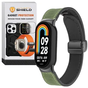 Ultimate Shield Smooth MGN Strap Suitable for Xiaomi Mi Band 8 (12mm)