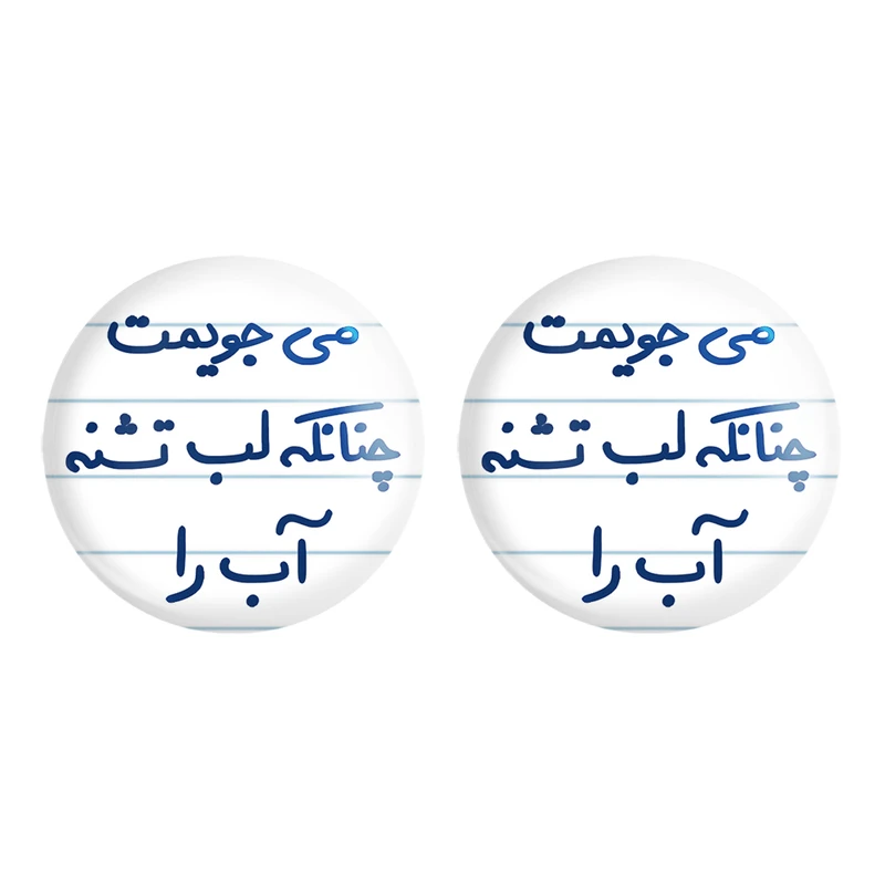 مگنت خندالو مدل می جویمت چنانکه لب تشنه آب را کد 5688 مجموعه 2 عددی