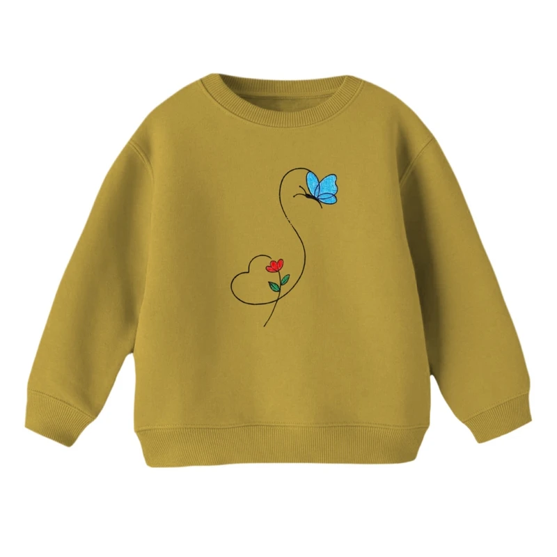 سویشرت بچگانه مدل پروانه و قلب 