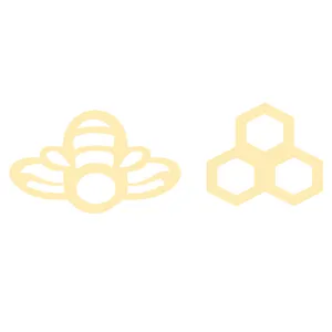 گوشواره طلا 18 عیار زنانه کرابو طرح کندو و زنبور عسل مدل Kr5270