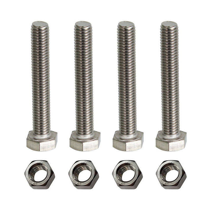 پیچ و مهره مدل Hex-12-100 بسته 8 عددی