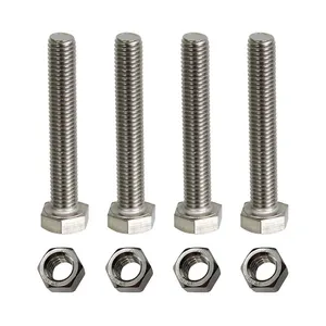  پیچ و مهره مدل Hex-10-70 بسته 8 عددی