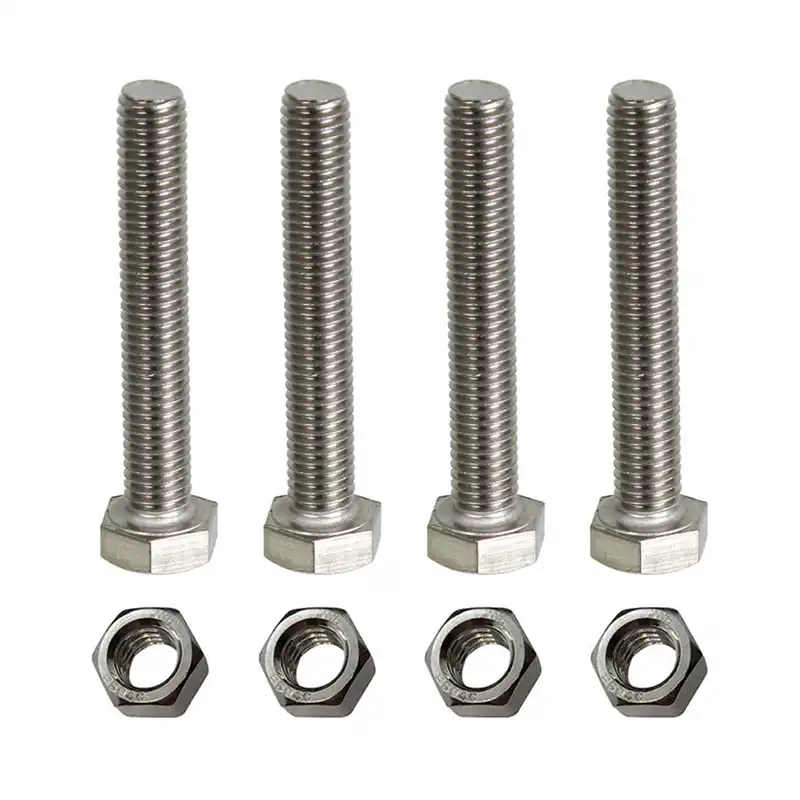پیچ و مهره مدل Hex-10-70 بسته 8 عددی