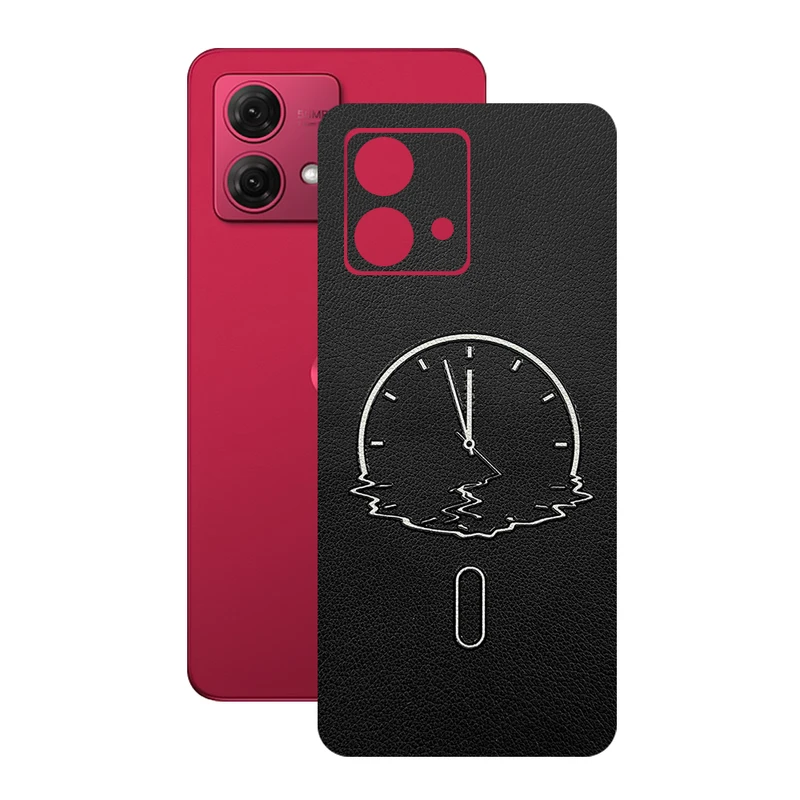 برچسب پوششی ریمکس مدل Leth طرح ساعت مناسب برای گوشی موبایل موتورولا Moto G84
