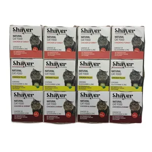 کنسرو غذای گربه شایر مدل مرغ و ماهی وزن 110 گرم بسته 12 عددی