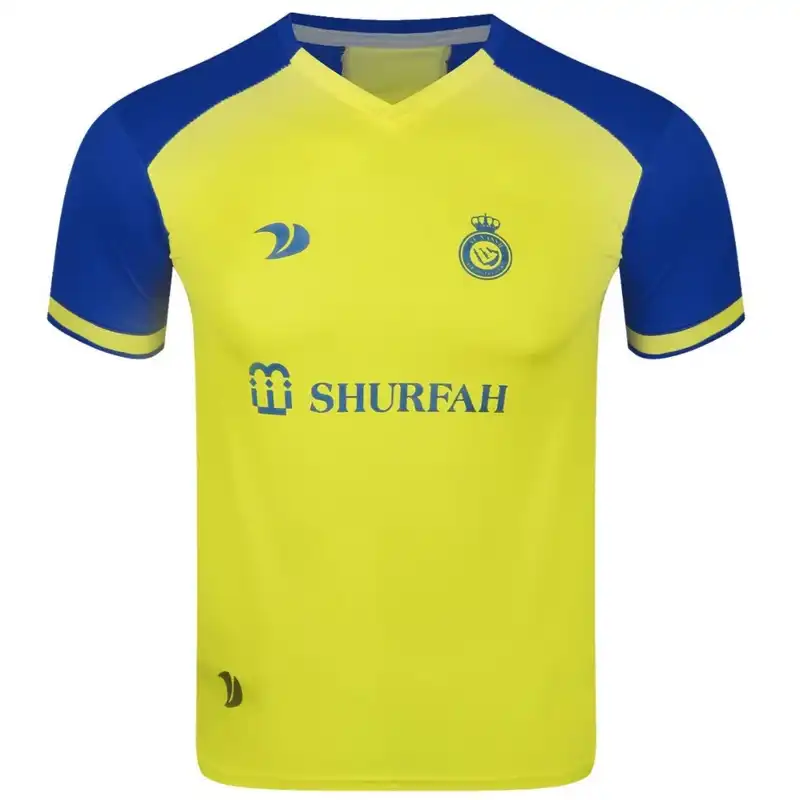 ست پیراهن و شورت ورزشی مردانه طرح النصر مدل رونالدو2023