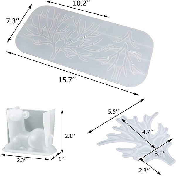 قالب رزین مدل گوزن مجموعه 2 عددی